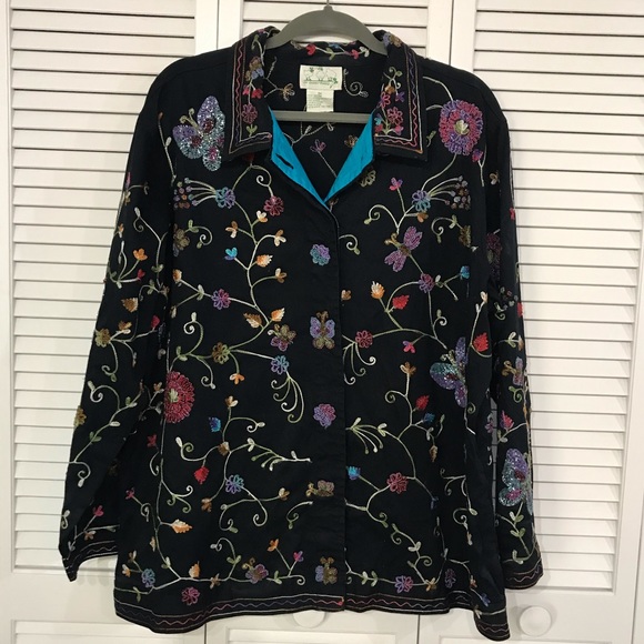 Quacker Factory Jackets & Blazers - Vintage Quacker Factory Beaded Jacket